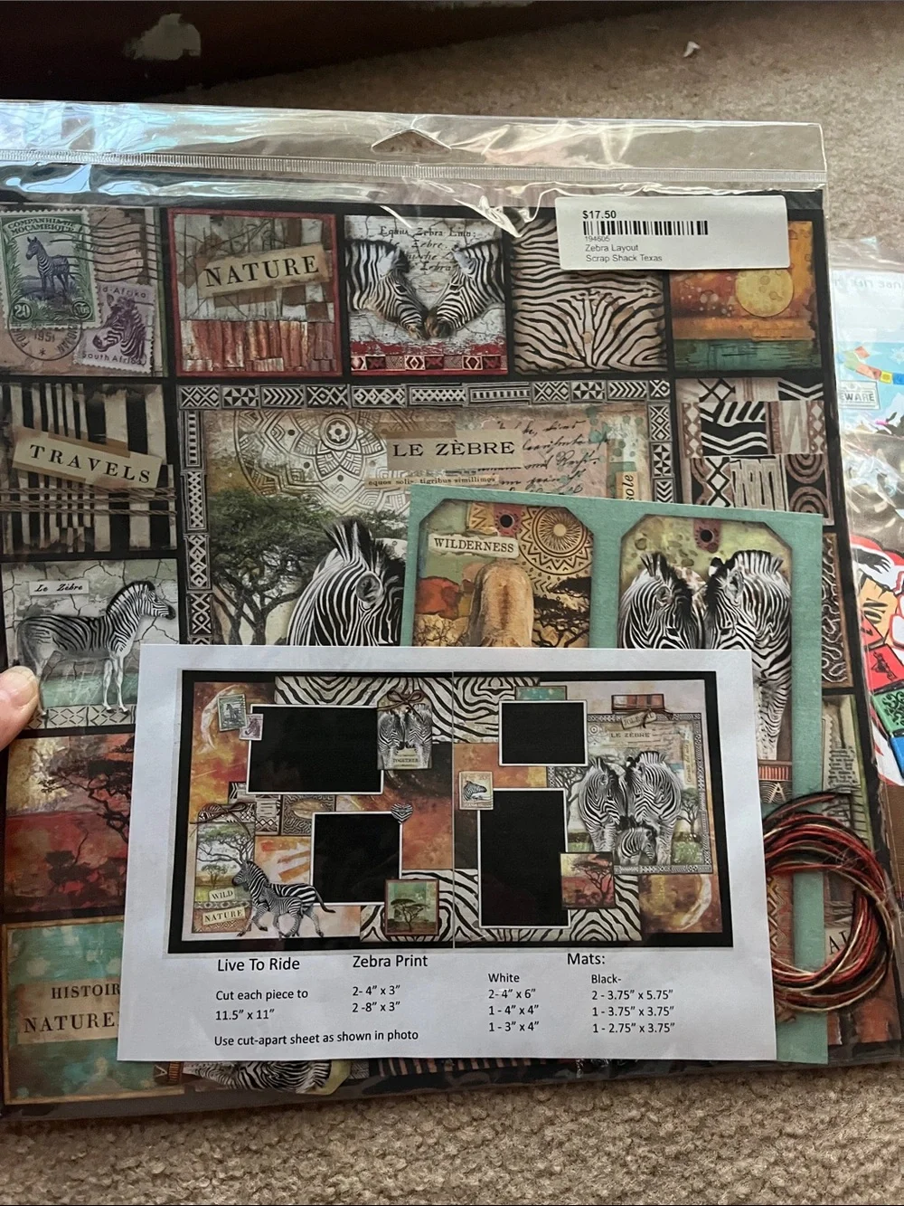 Unopened new scrapbook layouts